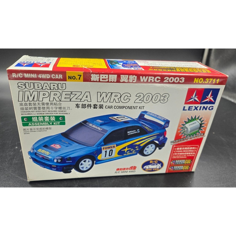 LEXING Subaru Impreza WRC 2003 No. 3711 vintage R/C Mini 4WD Car Model Kit